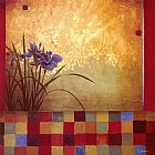 Don Li-Leger Iris Quilt painting